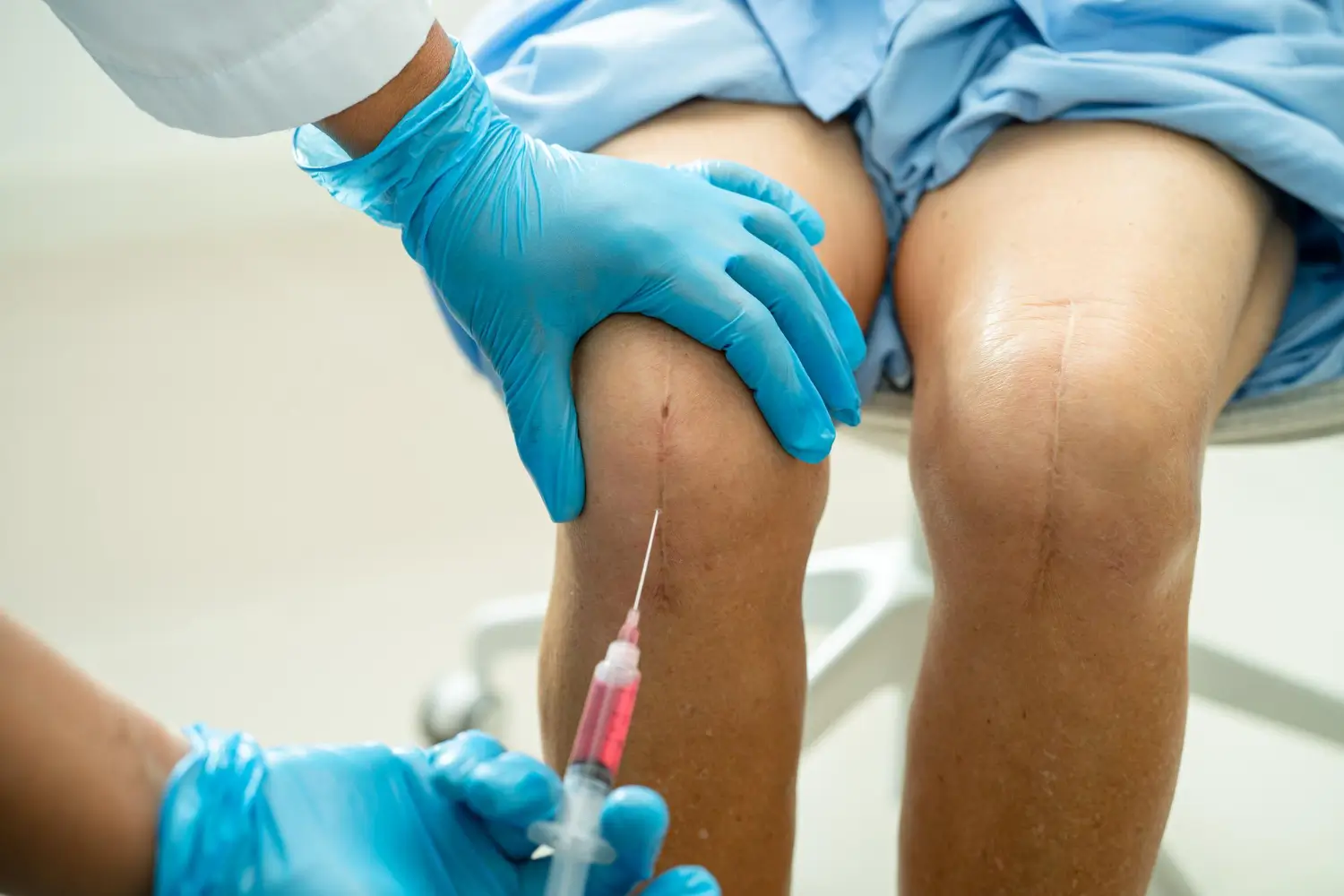 right knee injection