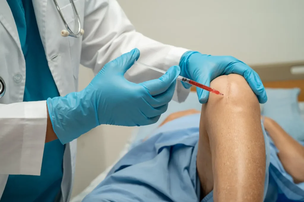 injection in the knee