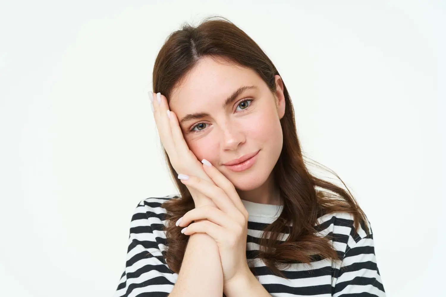 woman with glowing smooth skin